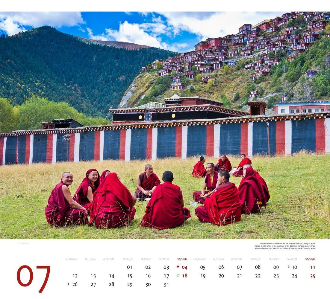 Bild: 9783938916575 | Tibet 2027 | Premium-Wandkalender Großformat 48,5 x 44cm | Schubert