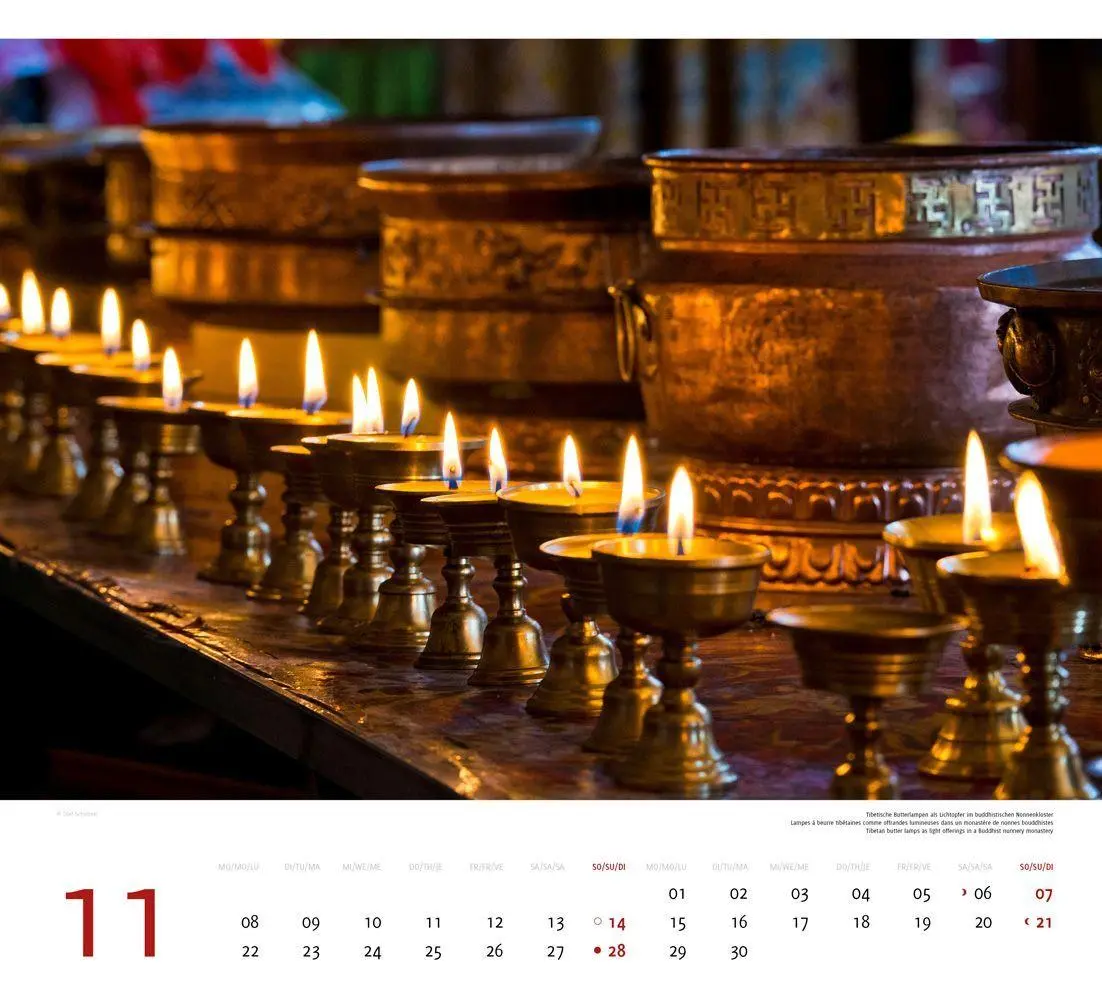 Bild: 9783938916575 | Tibet 2027 | Premium-Wandkalender Großformat 48,5 x 44cm | Schubert