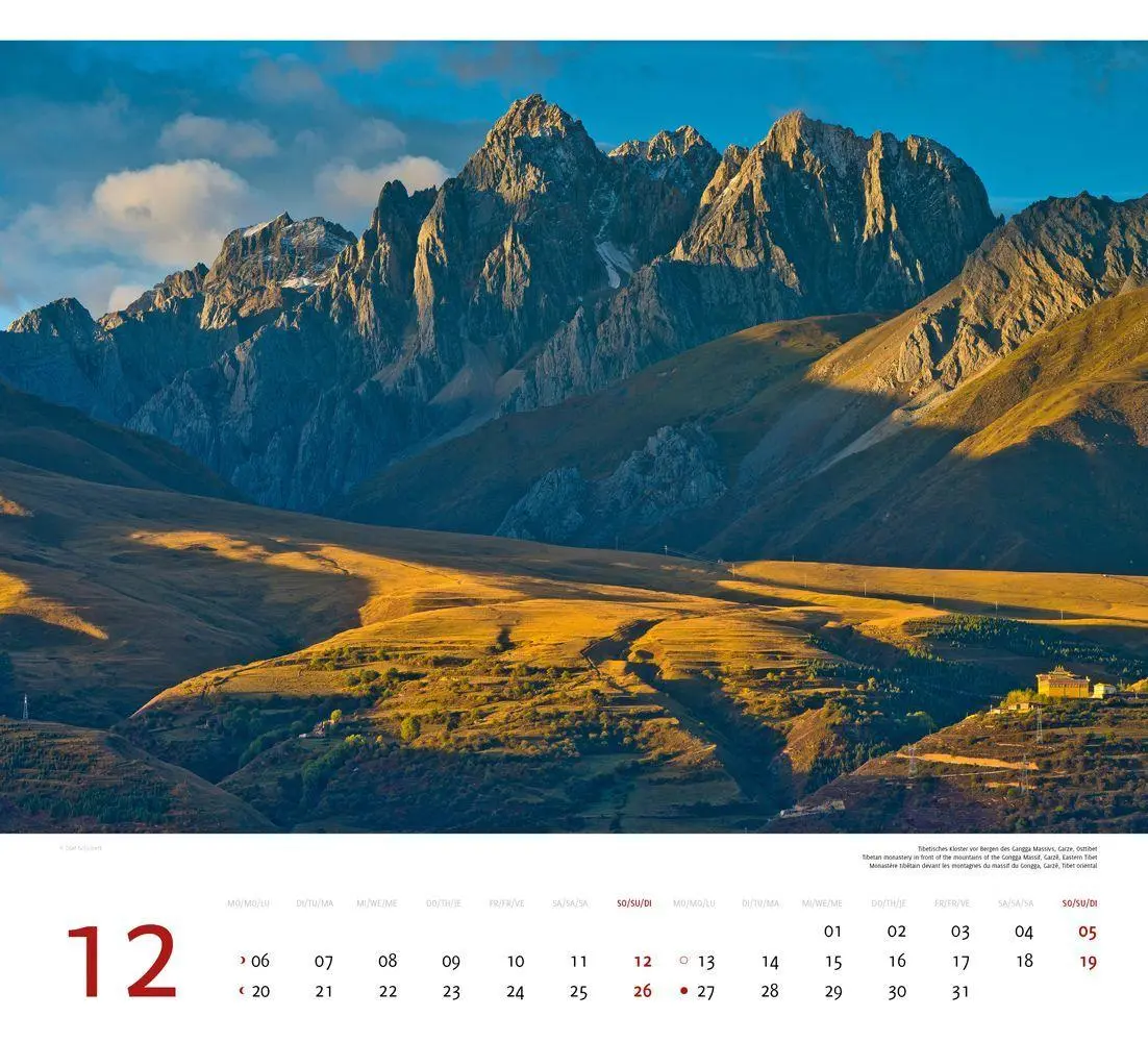 Bild: 9783938916575 | Tibet 2027 | Premium-Wandkalender Großformat 48,5 x 44cm | Schubert