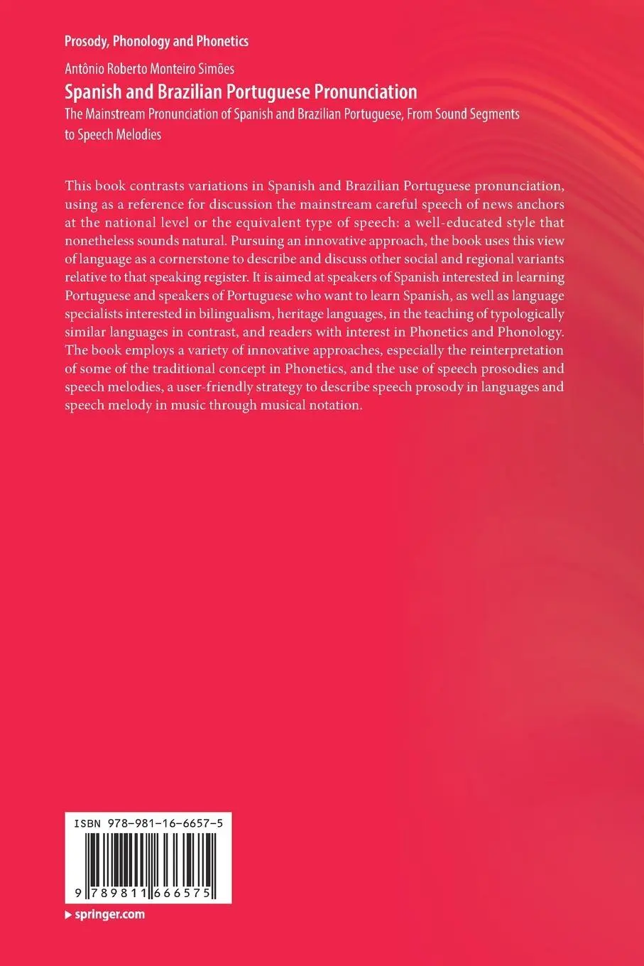 Rückseite: 9789811666575 | Spanish and Brazilian Portuguese Pronunciation | Simões | Taschenbuch