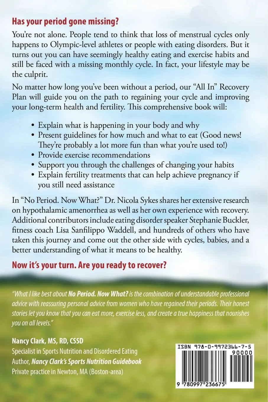Rückseite: 9780997236675 | No Period. Now What? | Nicola J Sykes (u. a.) | Taschenbuch | Englisch