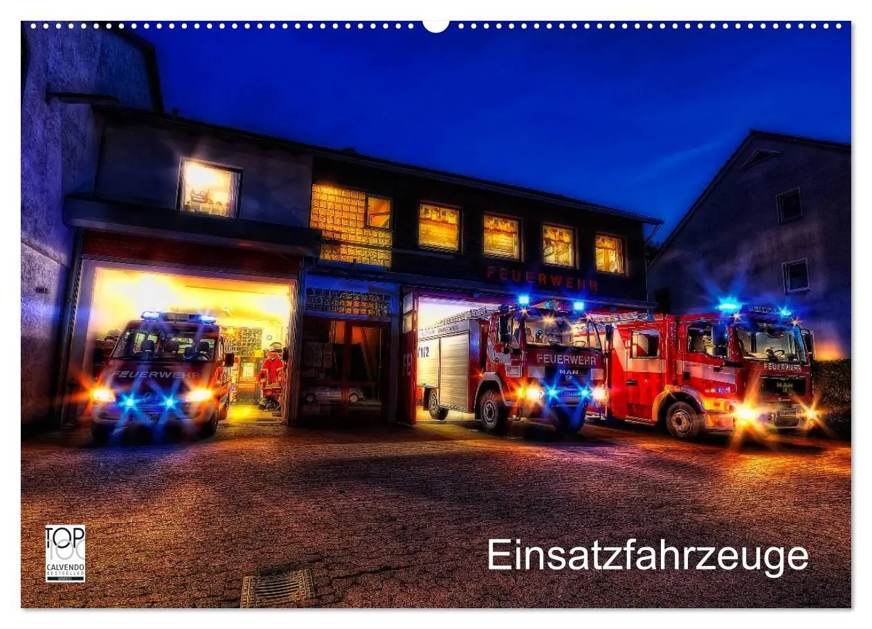 Cover: 9783435816675 | Einsatzfahrzeuge (Wandkalender 2025 DIN A2 quer), CALVENDO...