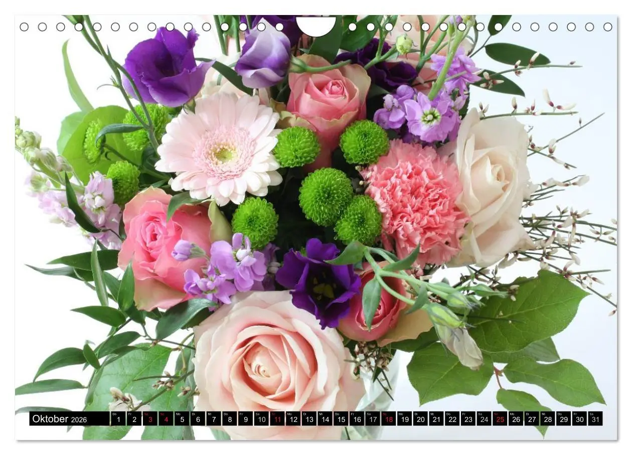 Bild: 9783516096675 | Bunte Sträuße (Wandkalender 2026 DIN A4 quer), CALVENDO Monatskalender