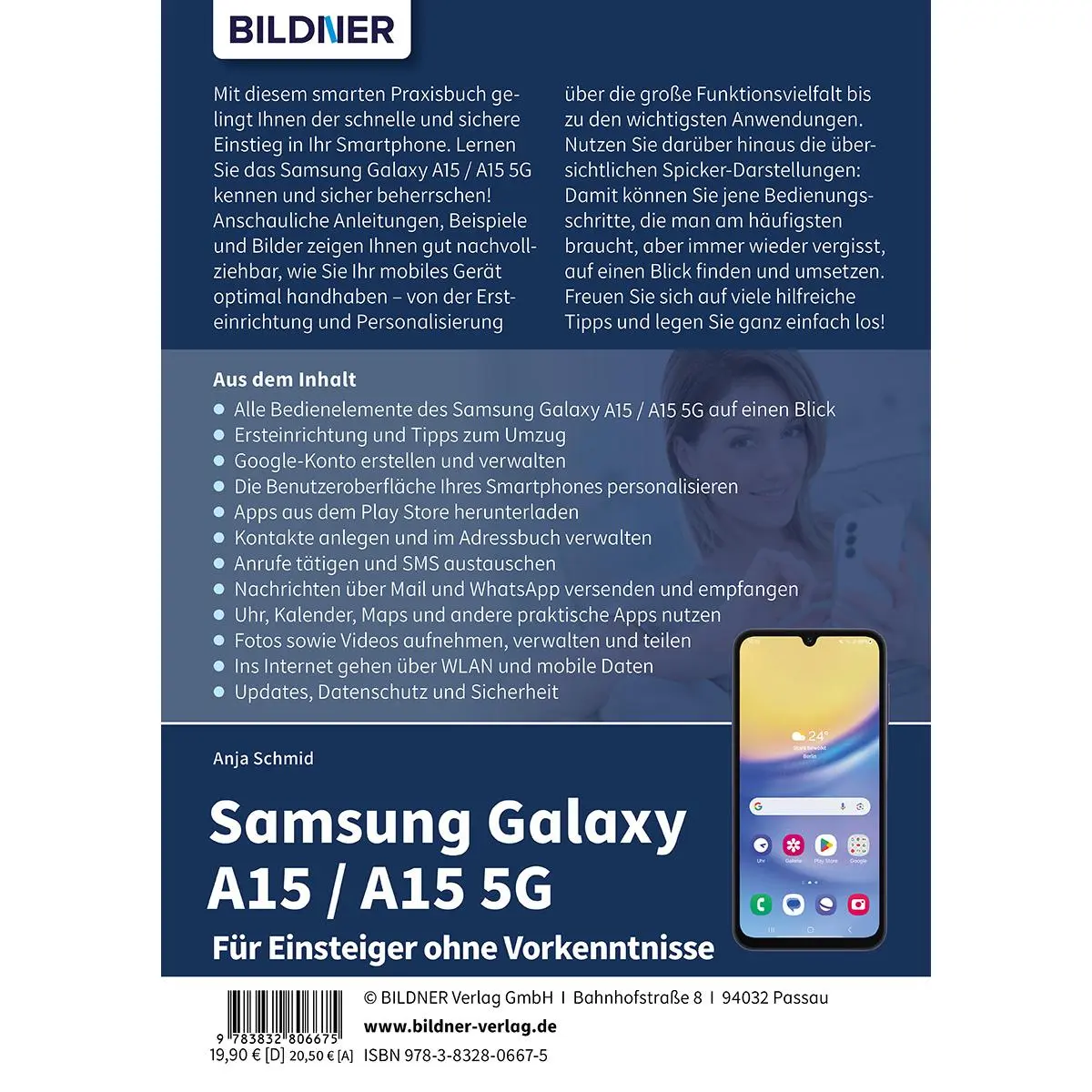 Rückseite: 9783832806675 | Samsung Galaxy A15 / A15 5G - Für Einsteiger ohne Vorkenntnisse | Buch