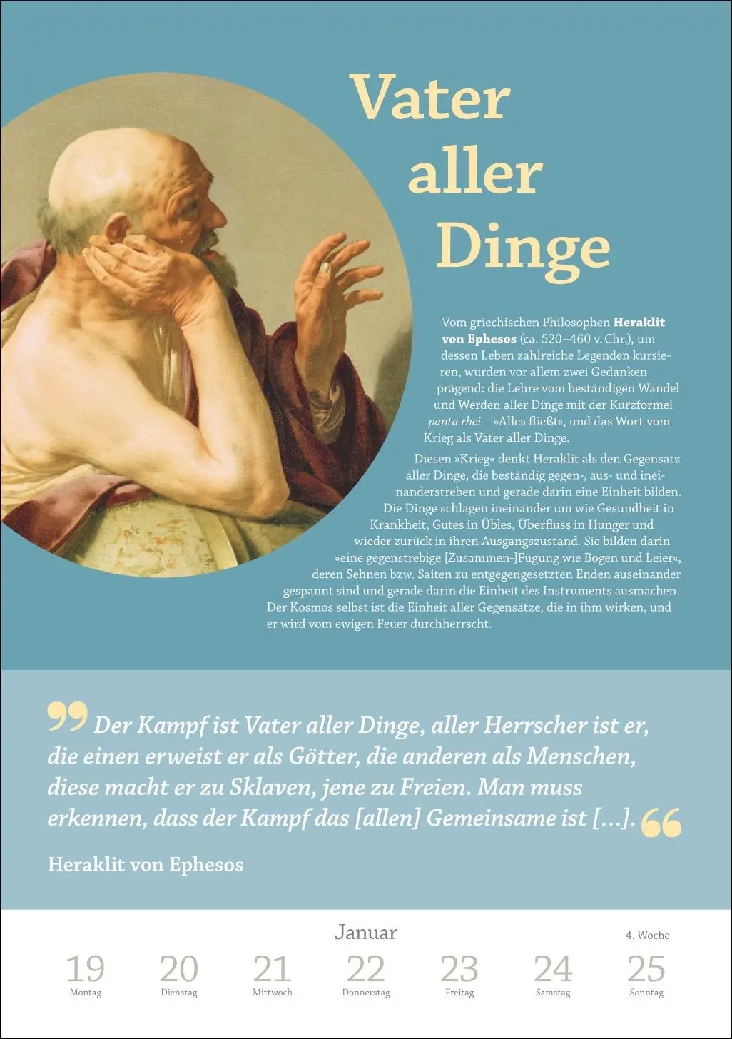 Bild: 9783840036675 | DIE ZEIT Philosophie Wochen-Kulturkalender 2026 - 53 Denkanstöße...