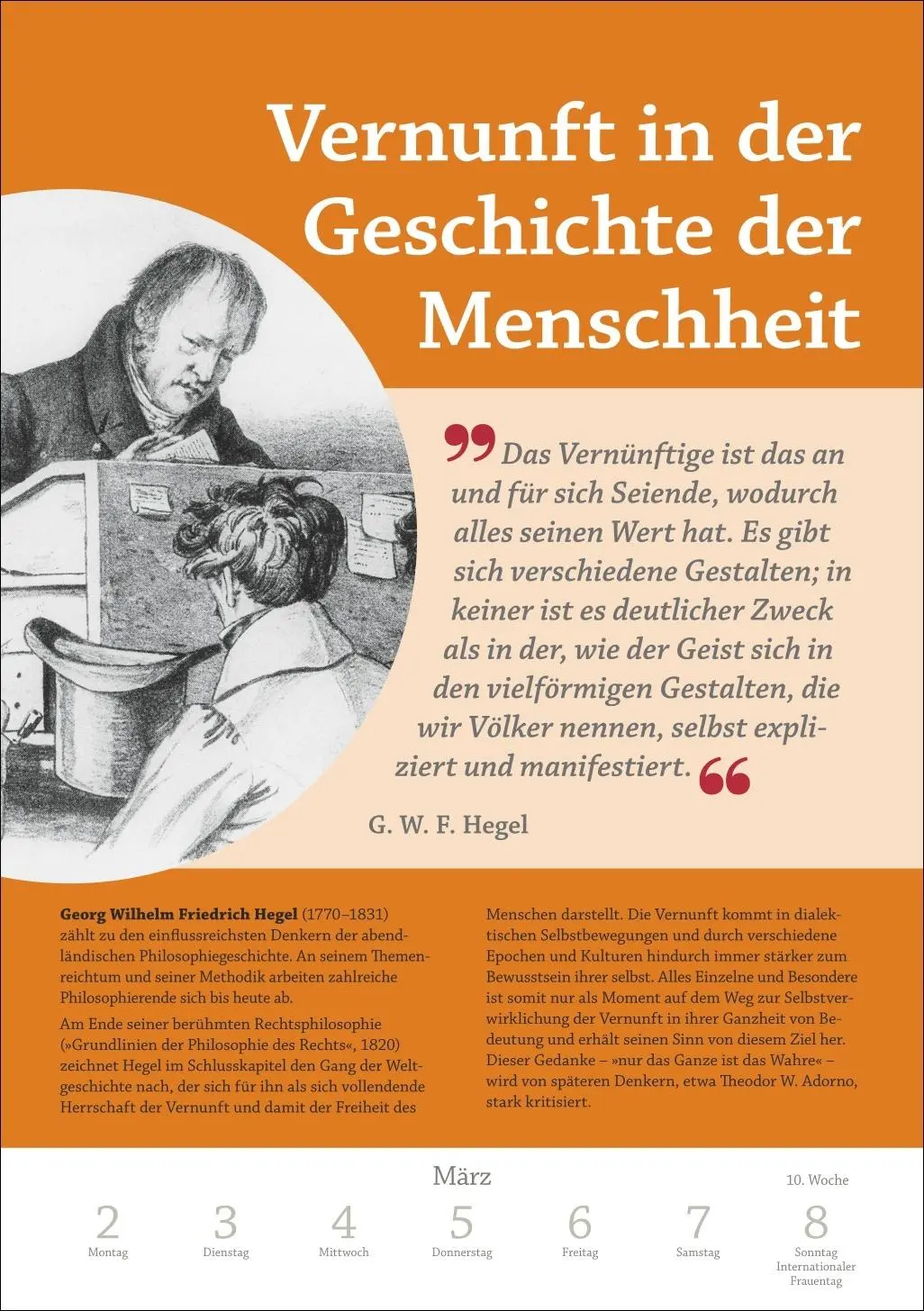 Bild: 9783840036675 | DIE ZEIT Philosophie Wochen-Kulturkalender 2026 - 53 Denkanstöße...