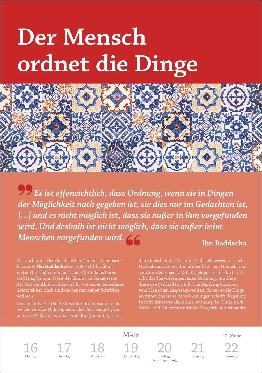 Bild: 9783840036675 | DIE ZEIT Philosophie Wochen-Kulturkalender 2026 - 53 Denkanstöße...