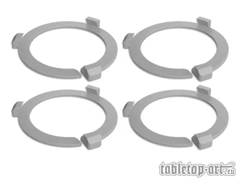 Cover: 704270726775 | Squad Marker - 50mm Silver (4) | Tabletop-Art | EAN 704270726775