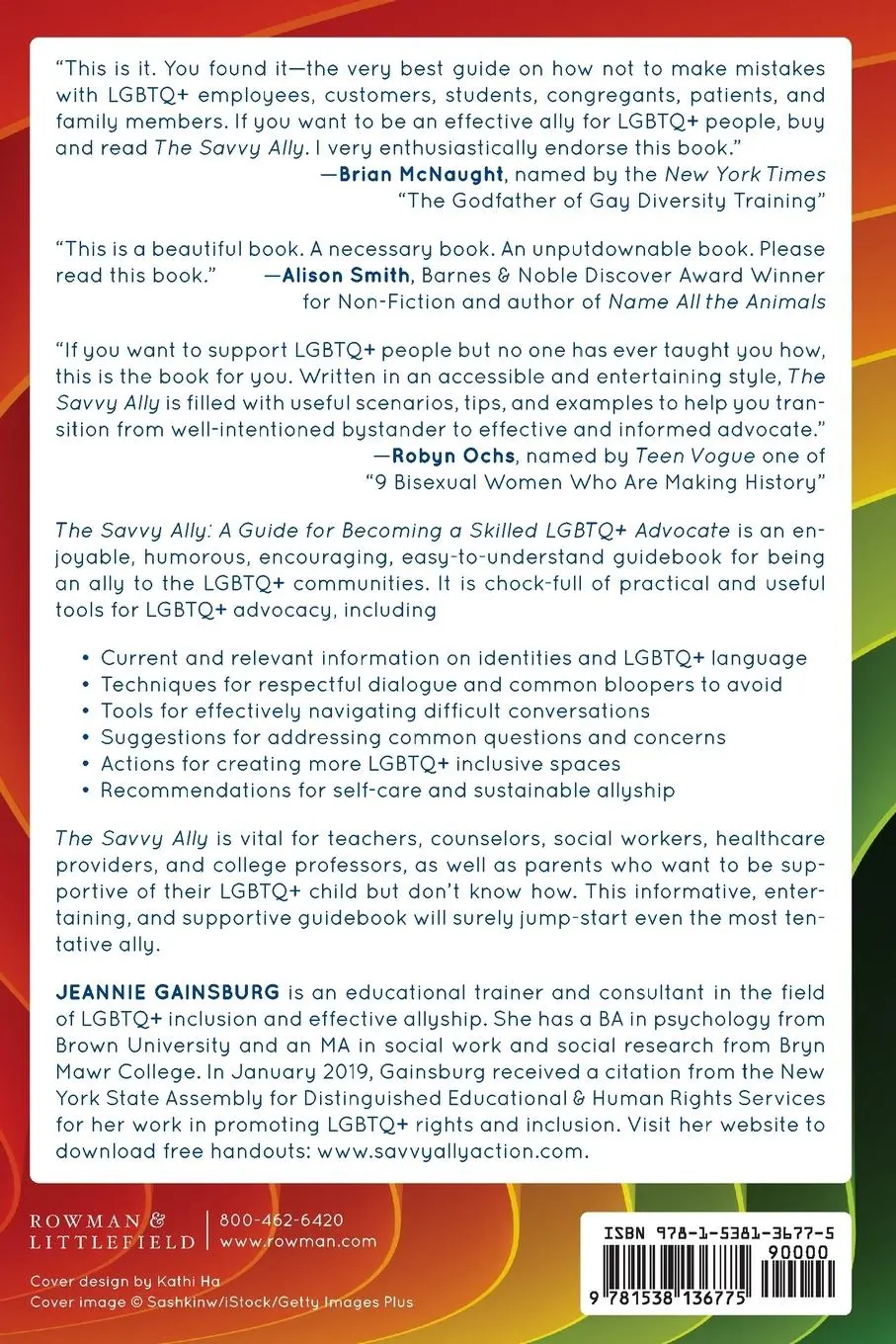 Rückseite: 9781538136775 | The Savvy Ally | A Guide for Becoming a Skilled LGBTQ+ Advocate | Buch