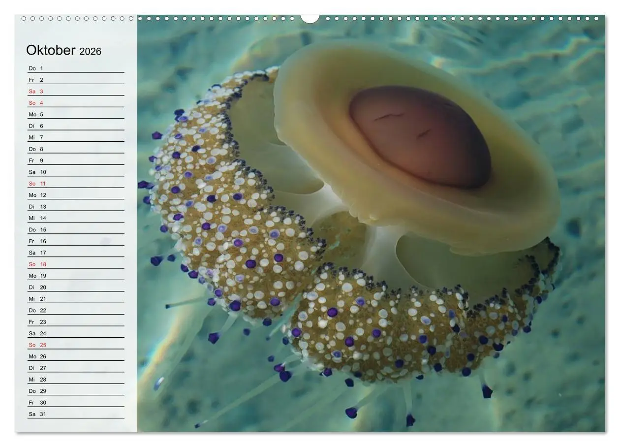 Bild: 9783457996775 | Quallen. Die Welt der Medusen (Wandkalender 2026 DIN A2 quer),...