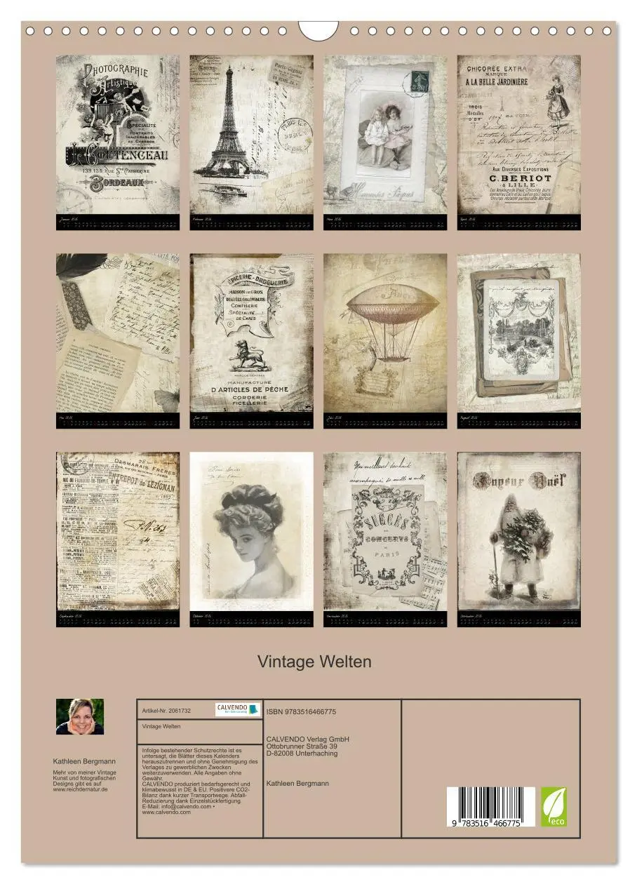 Bild: 9783516466775 | Vintage Welten (Wandkalender 2026 DIN A3 hoch), CALVENDO...
