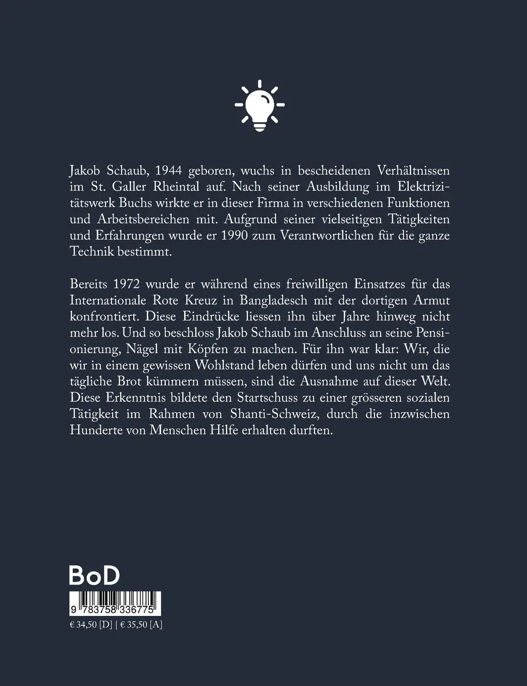 Rückseite: 9783758336775 | Elektriker ausbilden in Bangladesch | Jakob Schaub | Taschenbuch
