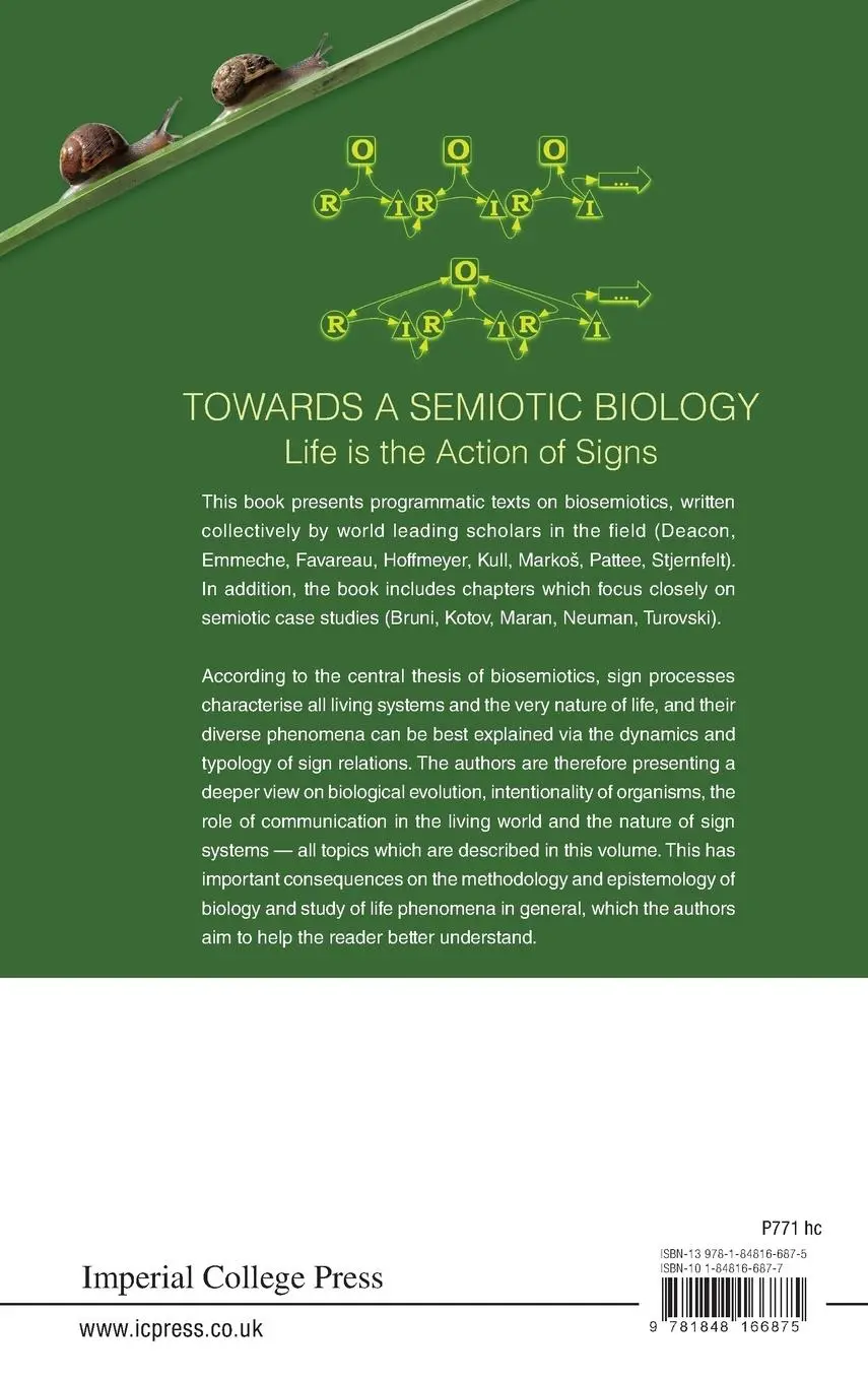 Rückseite: 9781848166875 | TOWARDS A SEMIOTIC BIOLOGY | Claus Emmeche &amp; Kalevi Kull | Buch | 2011