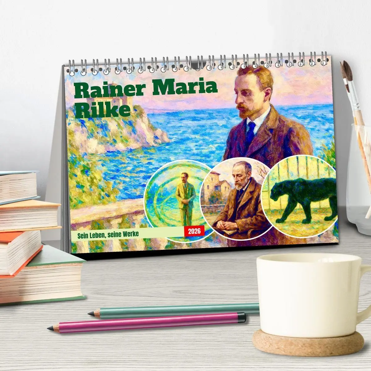 Bild: 9783516696875 | Rainer Maria Rilke. Sein Leben, seine Werke (Tischkalender 2026 DIN...