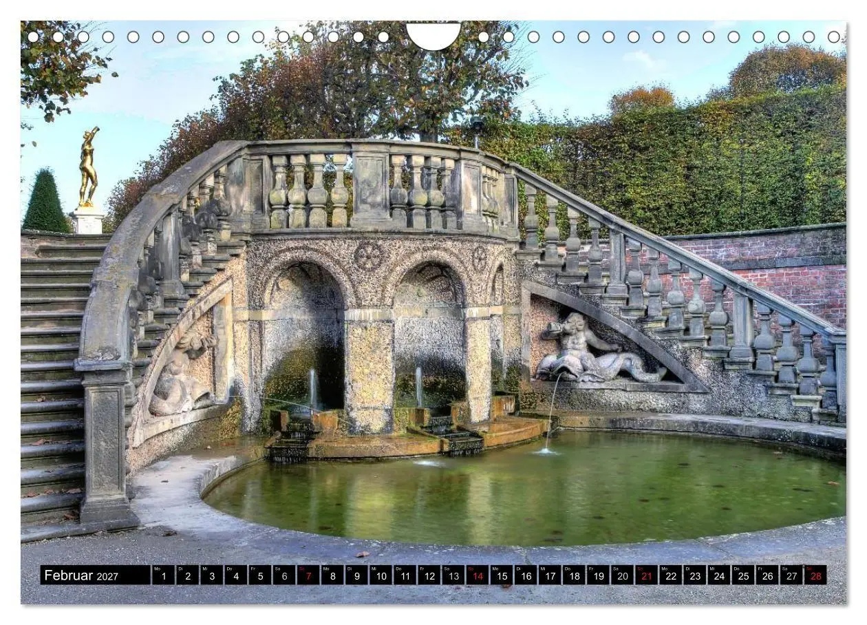Bild: 9783594056875 | Die Gärten in Herrenhausen (Wandkalender 2027 DIN A4 quer),...