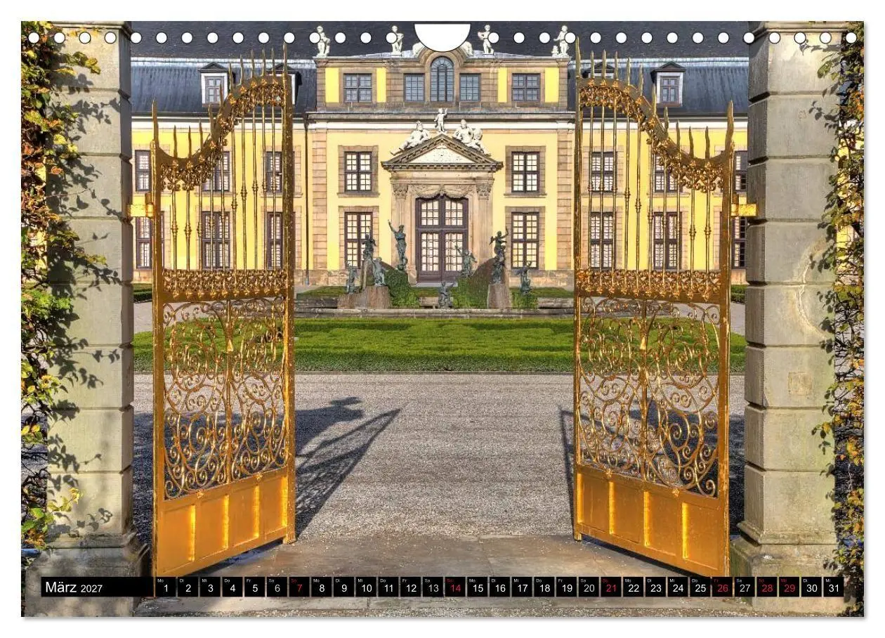 Bild: 9783594056875 | Die Gärten in Herrenhausen (Wandkalender 2027 DIN A4 quer),...