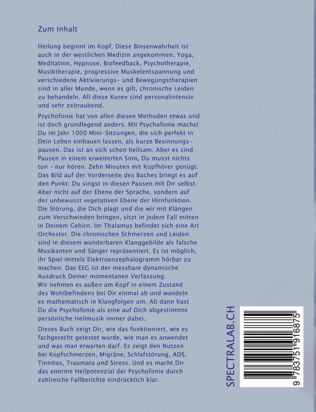 Rückseite: 9783751916875 | Psychofonie | Höre den grossen Gesang in Dir | Bruno Fricker | Buch