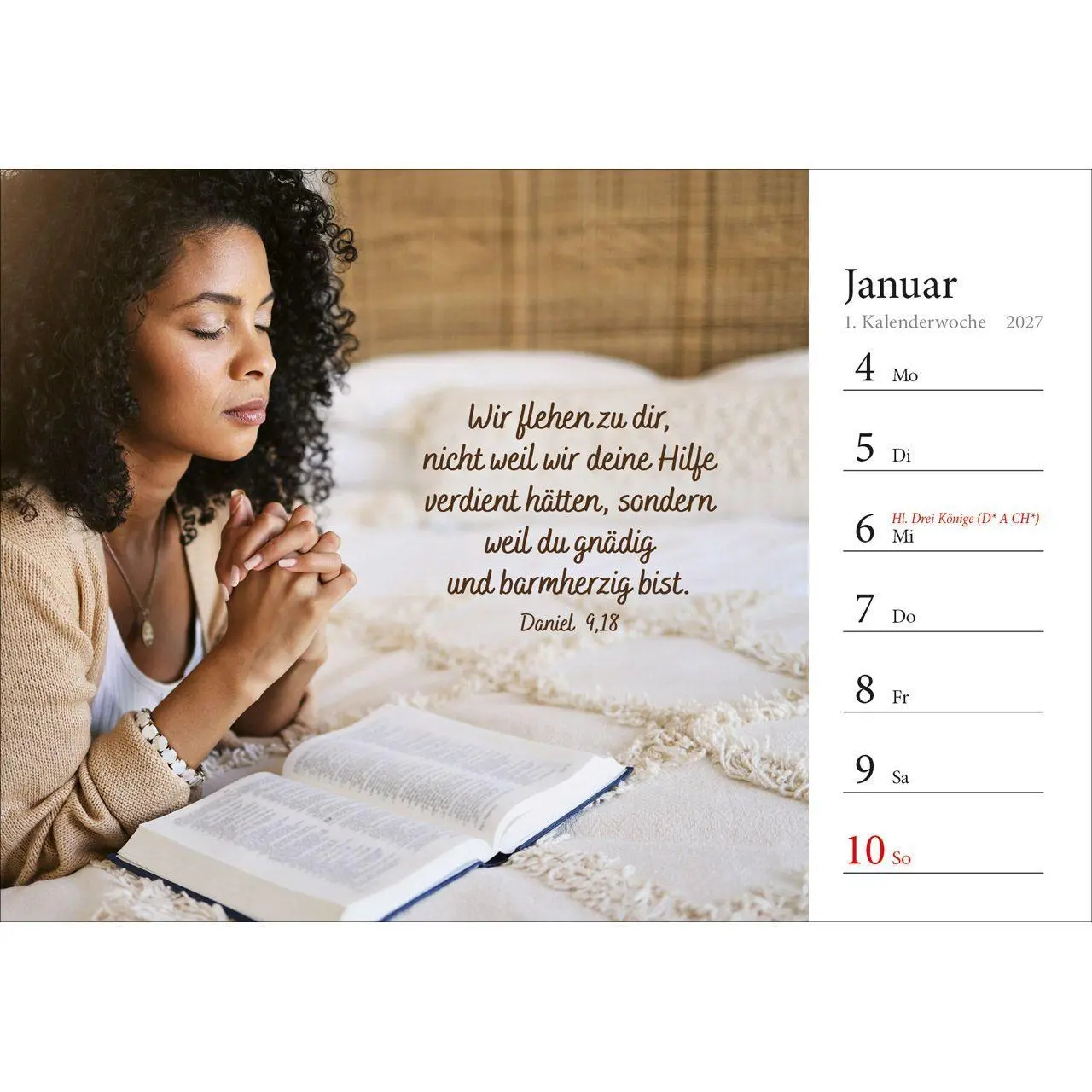 Bild: 9783754816875 | In deine Hand stell ich den Tag 2027 | Wochen-Aufstellkalender | 54 S.