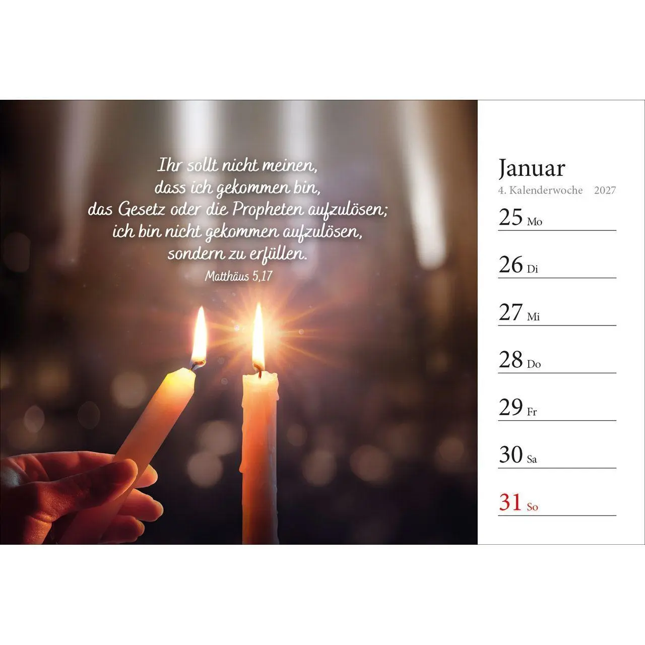 Bild: 9783754816875 | In deine Hand stell ich den Tag 2027 | Wochen-Aufstellkalender | 54 S.