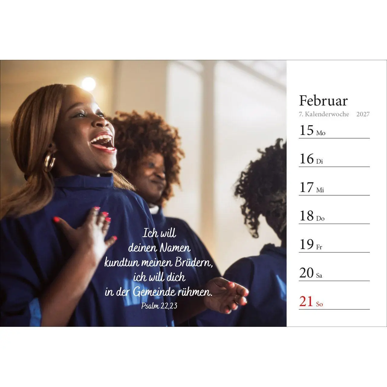 Bild: 9783754816875 | In deine Hand stell ich den Tag 2027 | Wochen-Aufstellkalender | 54 S.