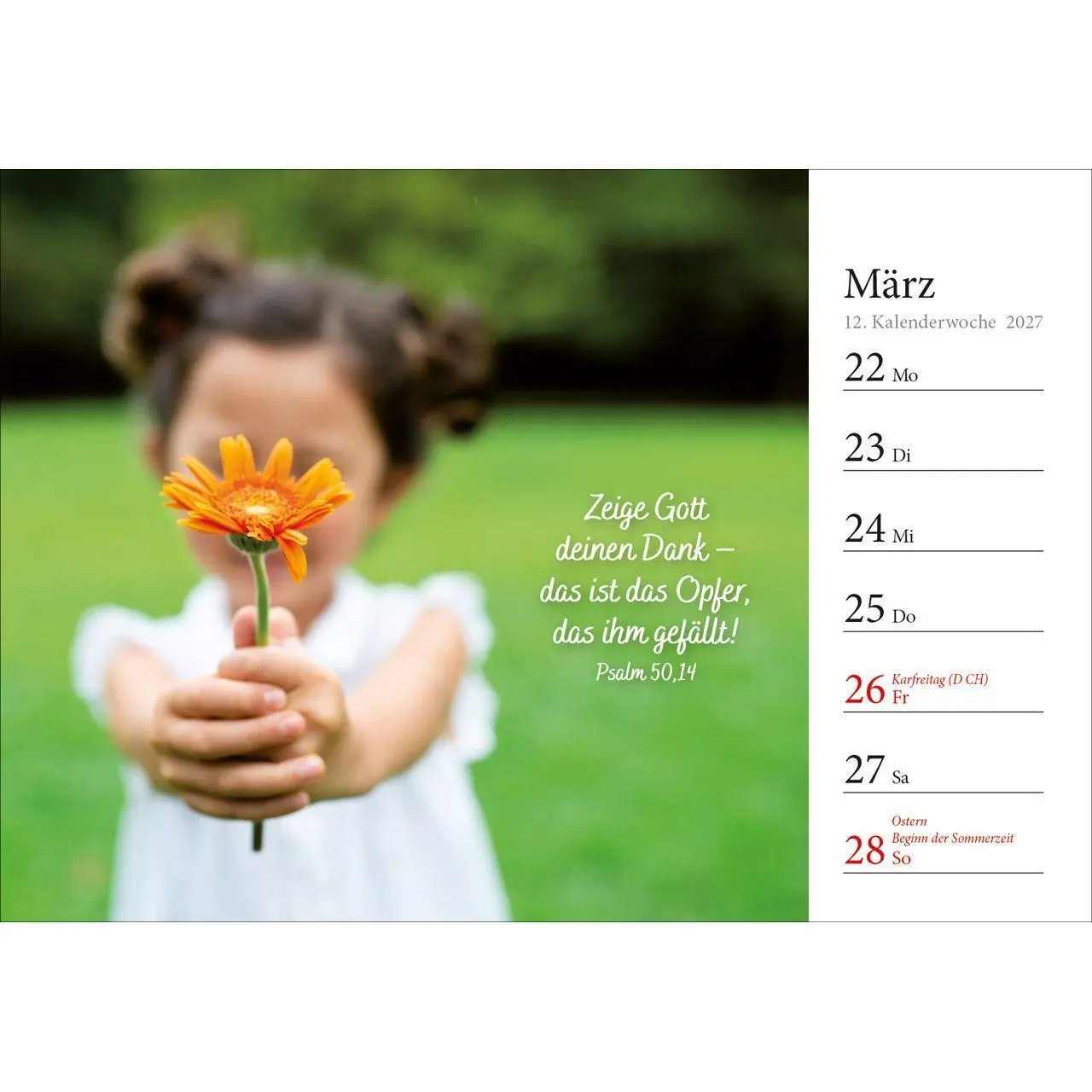 Bild: 9783754816875 | In deine Hand stell ich den Tag 2027 | Wochen-Aufstellkalender | 54 S.