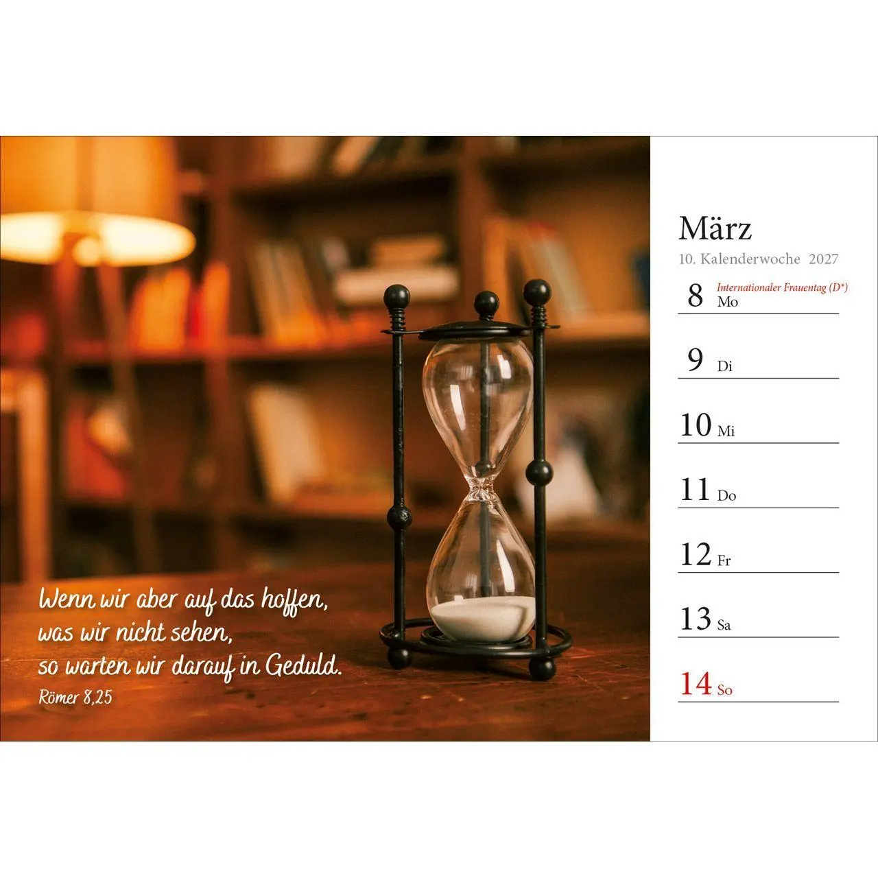 Bild: 9783754816875 | In deine Hand stell ich den Tag 2027 | Wochen-Aufstellkalender | 54 S.