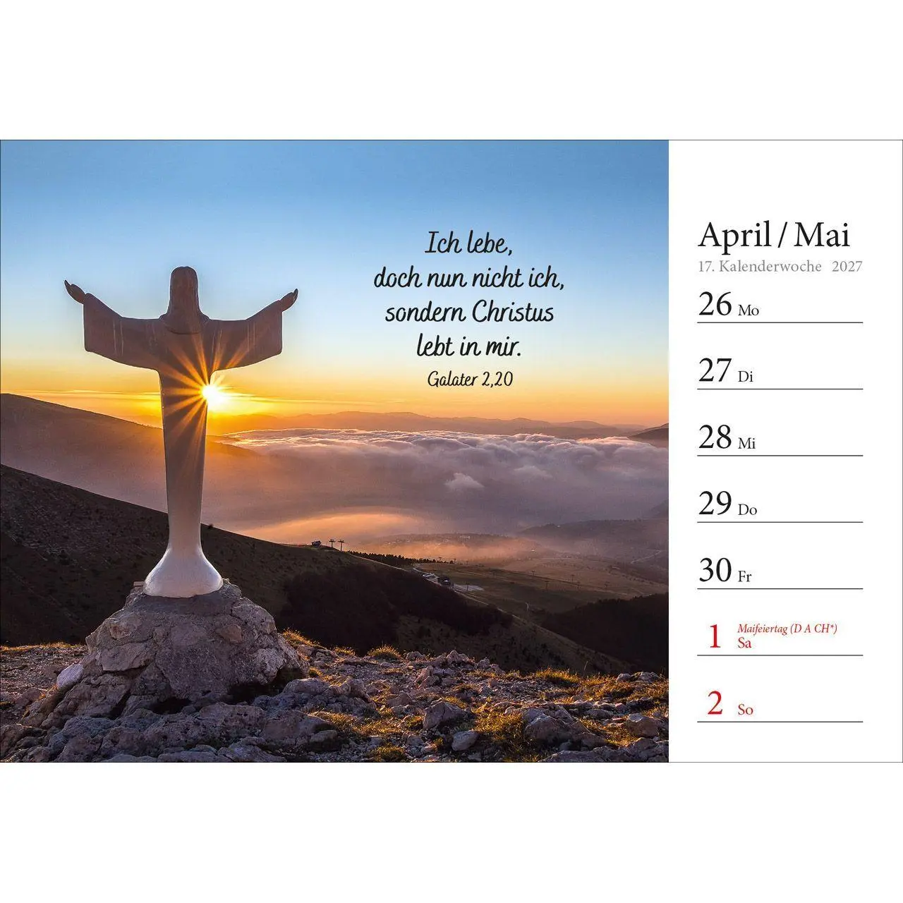 Bild: 9783754816875 | In deine Hand stell ich den Tag 2027 | Wochen-Aufstellkalender | 54 S.