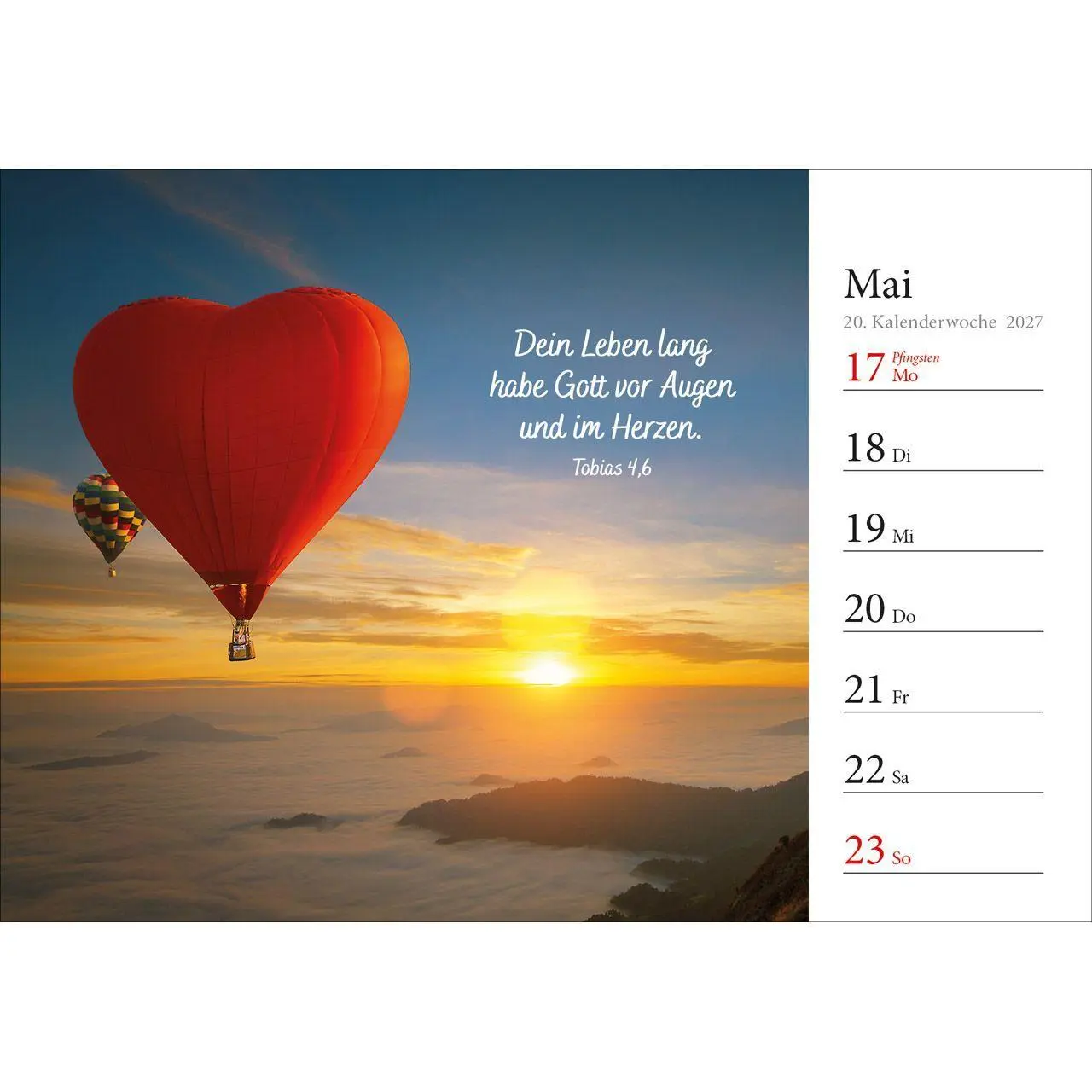 Bild: 9783754816875 | In deine Hand stell ich den Tag 2027 | Wochen-Aufstellkalender | 54 S.