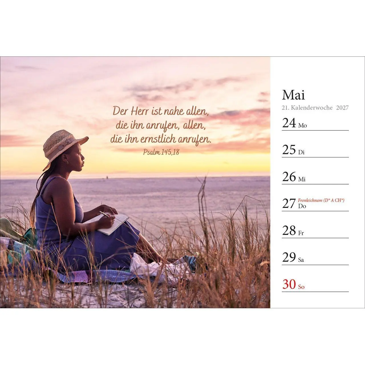 Bild: 9783754816875 | In deine Hand stell ich den Tag 2027 | Wochen-Aufstellkalender | 54 S.
