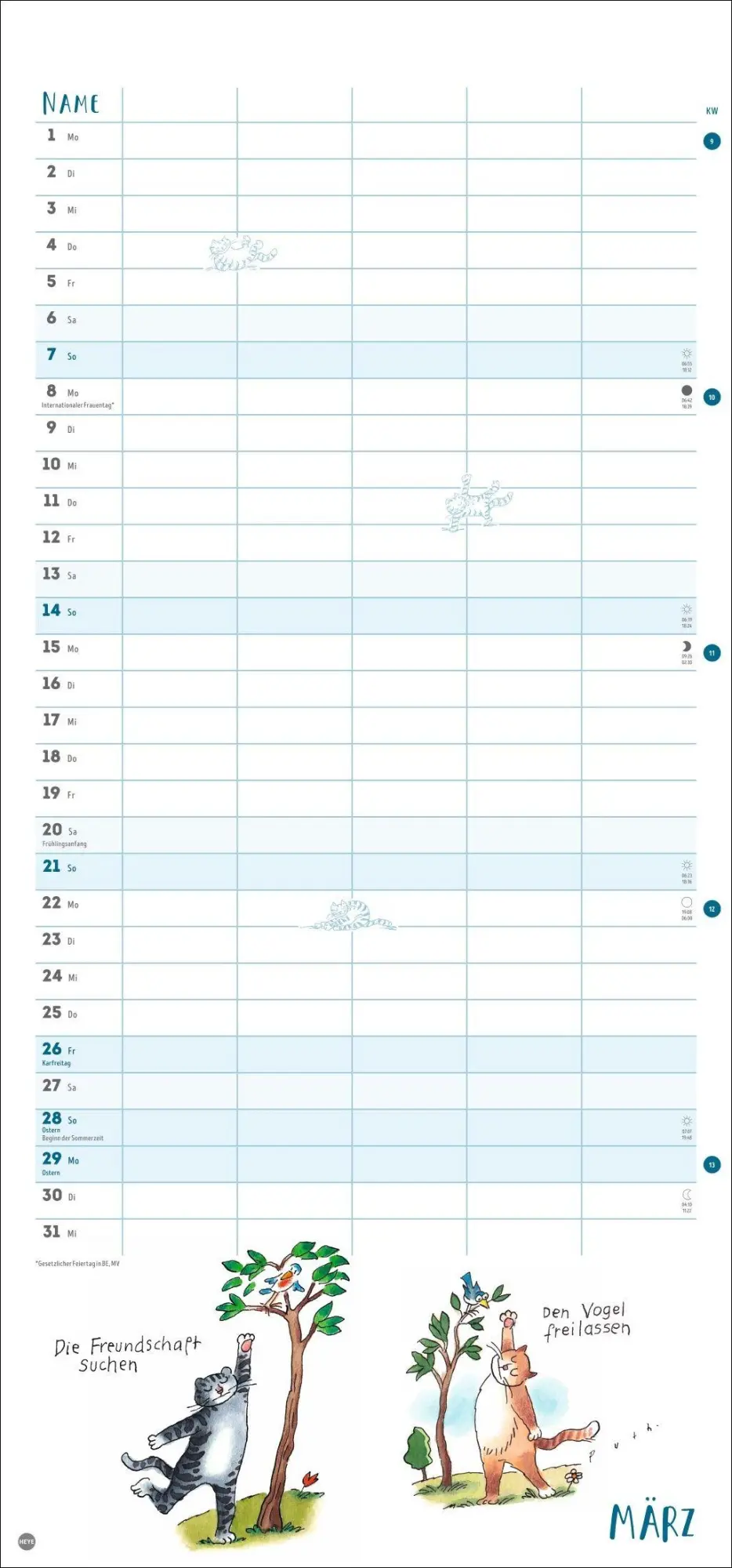 Bild: 9783756416875 | Puth Yoga für die Katz Familienplaner 2027 | Klaus Puth | Kalender
