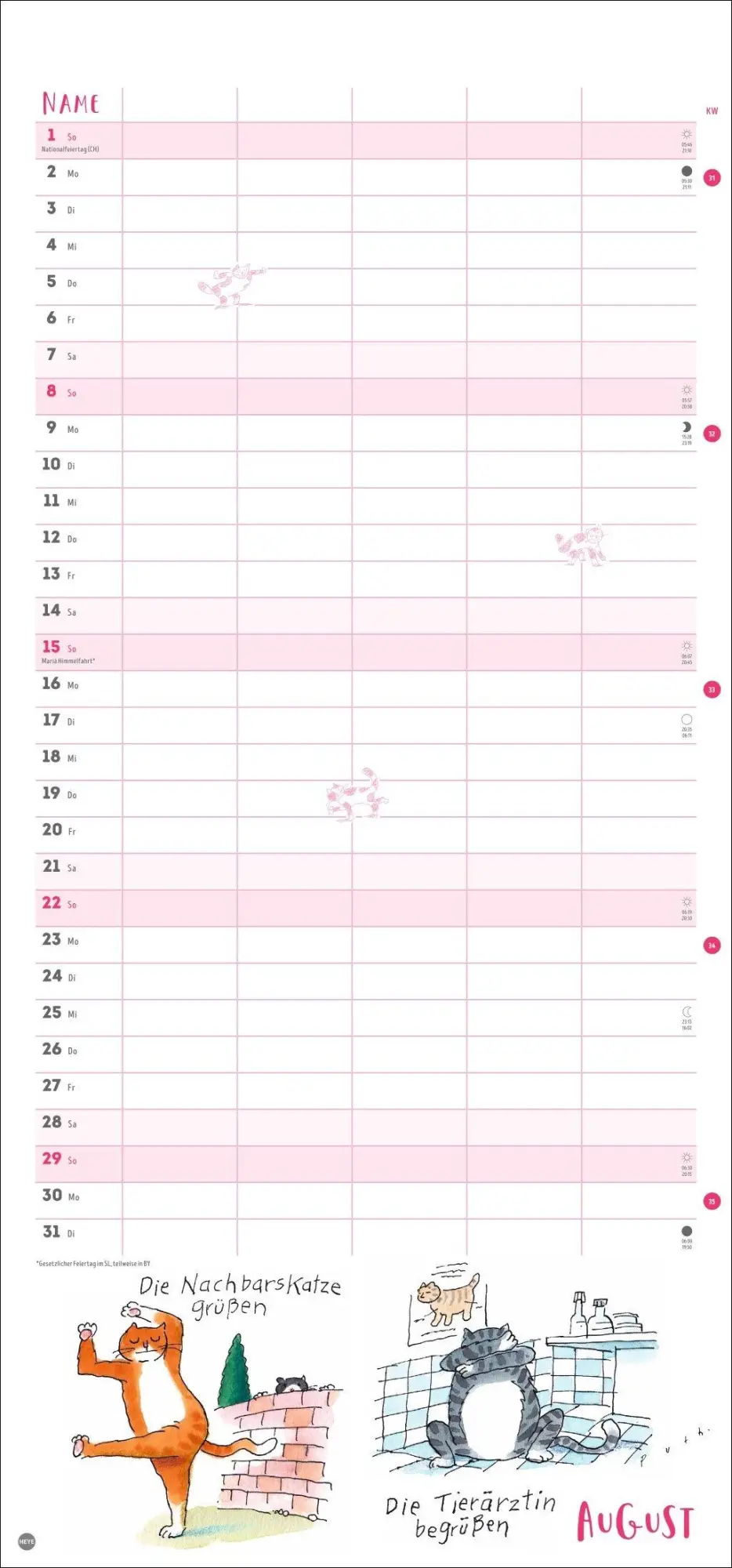 Bild: 9783756416875 | Puth Yoga für die Katz Familienplaner 2027 | Klaus Puth | Kalender