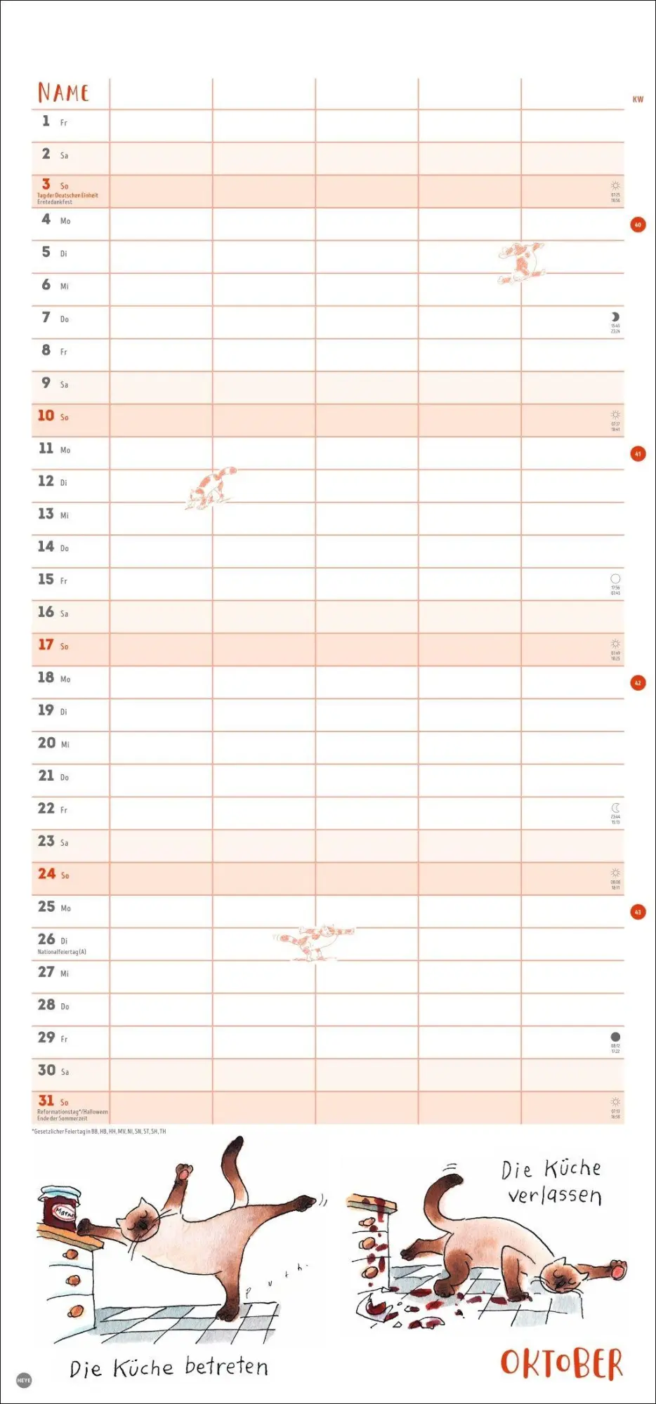 Bild: 9783756416875 | Puth Yoga für die Katz Familienplaner 2027 | Klaus Puth | Kalender