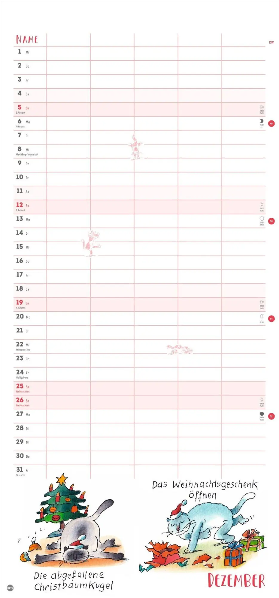 Bild: 9783756416875 | Puth Yoga für die Katz Familienplaner 2027 | Klaus Puth | Kalender