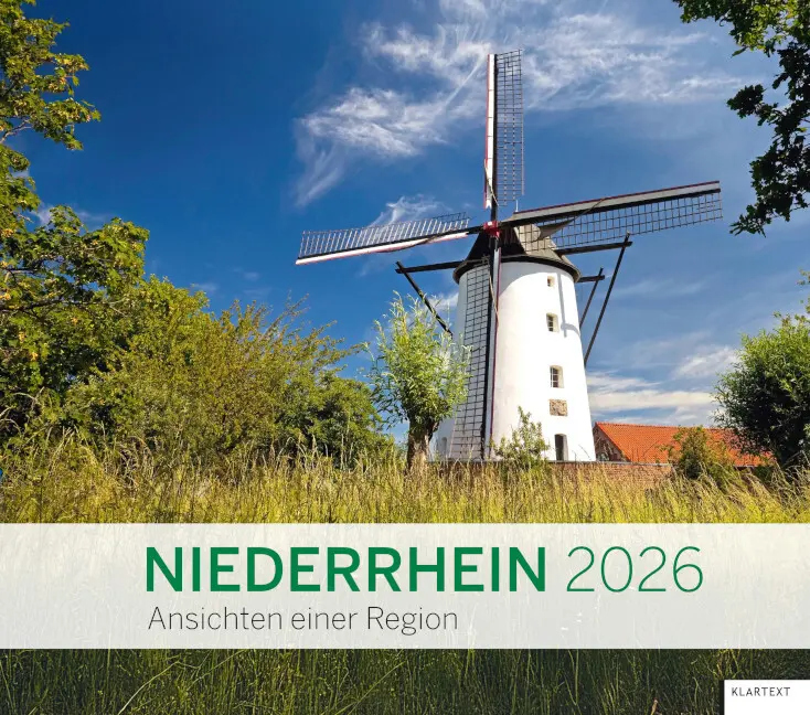 Cover: 9783837526875 | Kalender Niederrhein 2026 | Ansichten einer Region. Kalender 2026