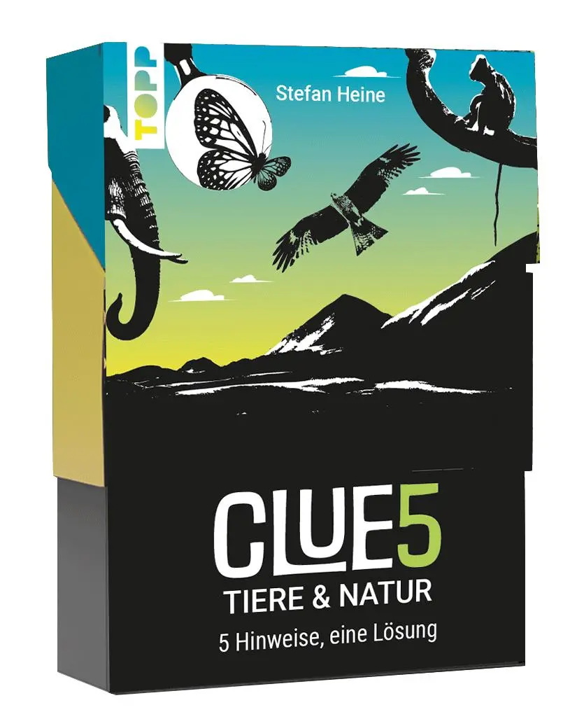 Cover: 4007742186975 | CLUE5 #Tiere. 5 Hinweise, nur eine Lösung. Das Trend-Quiz für deine...