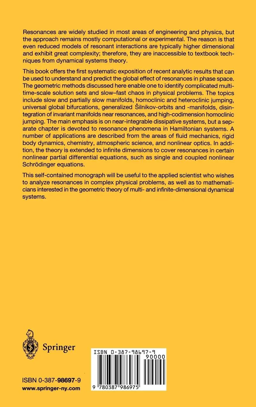 Rückseite: 9780387986975 | Chaos Near Resonance | G. Haller | Buch | xvi | Englisch | 1999