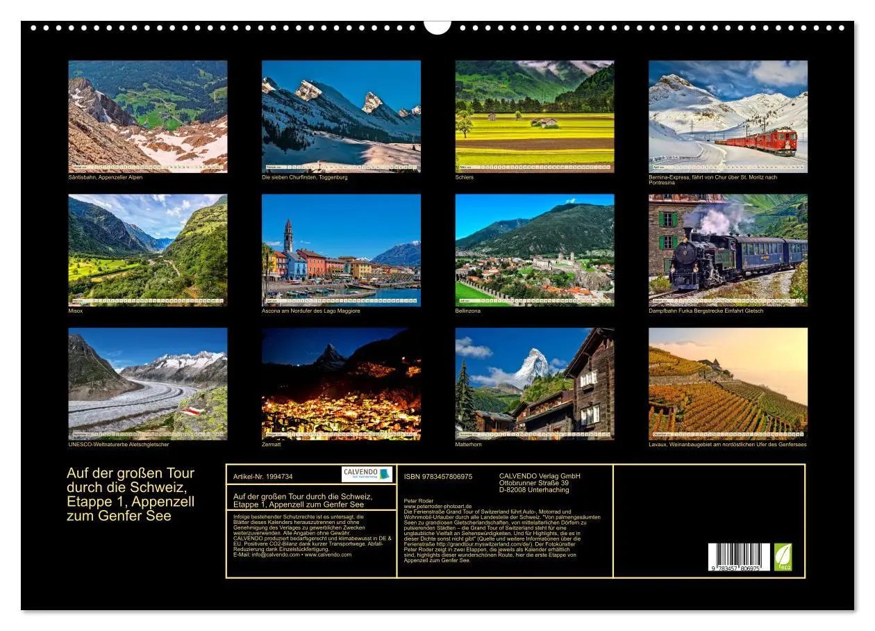 Bild: 9783457806975 | Auf der großen Tour durch die Schweiz, Etappe 1, Appenzell zum...