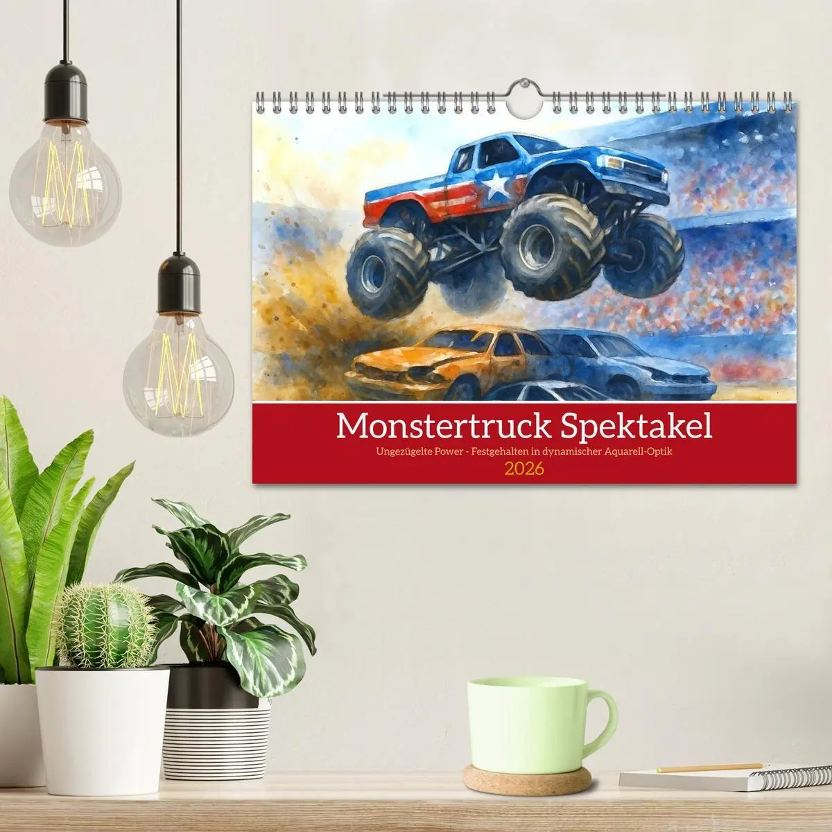 Bild: 9783516686975 | Monstertruck Spektakel (Wandkalender 2026 DIN A4 quer), CALVENDO...
