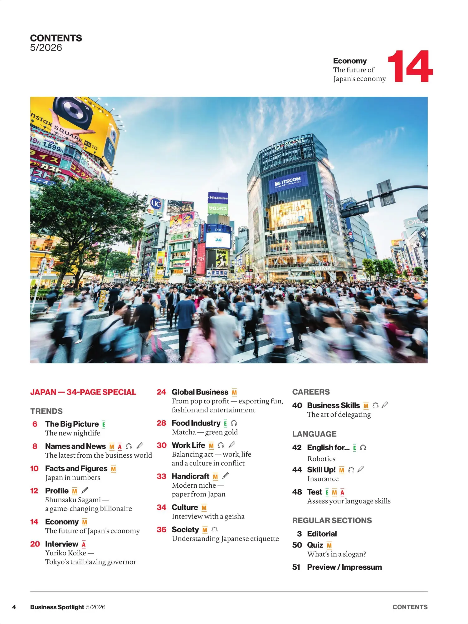 Bild: 9783689876975 | Business Spotlight Magazin 5/26 | Japan Special | ZEIT SPRACHEN GmbH
