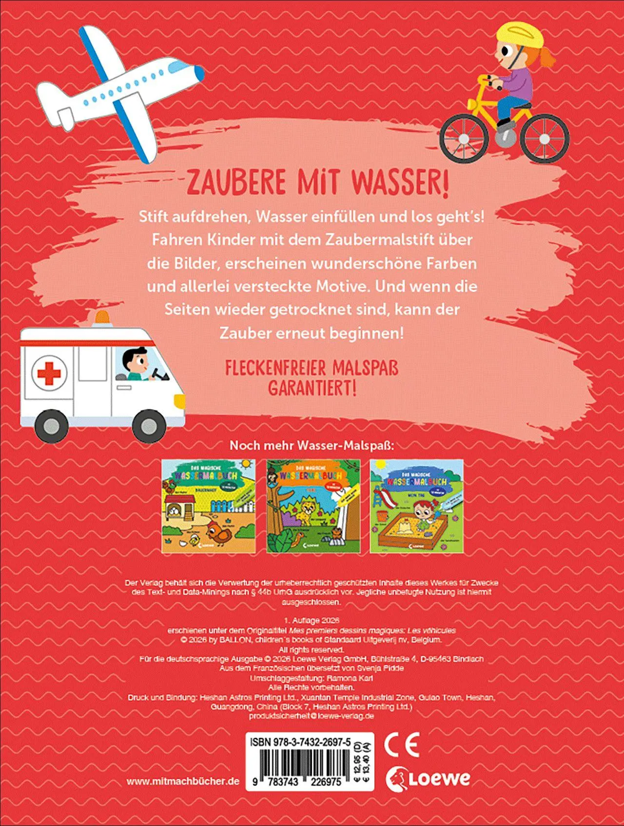 Bild: 9783743226975 | Das magische Wassermalbuch - Fahrzeuge | Svenja Pidde | Buch | 14 S.