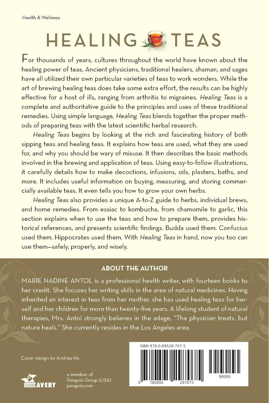 Rückseite: 9780895297075 | Healing Teas | Marie Nadine Antol | Taschenbuch | Englisch | 1995