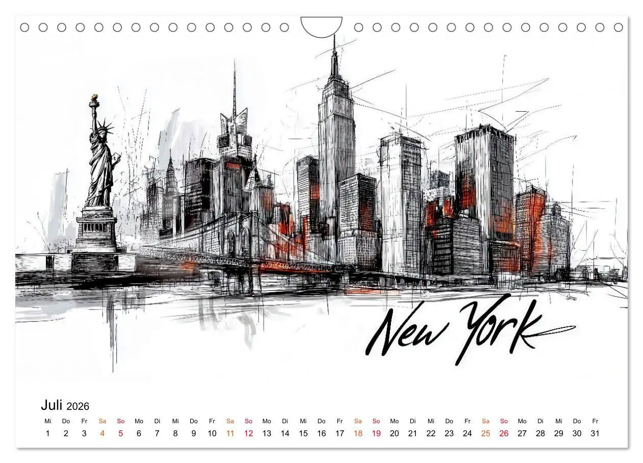 Bild: 9783457247075 | Weltstädte - ein Kalender für Entdecker (Wandkalender 2026 DIN A4...