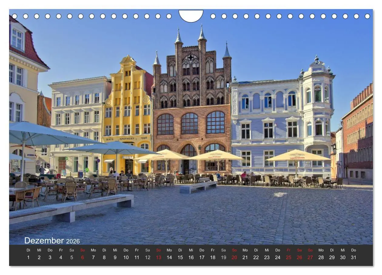 Bild: 9783516027075 | Stralsund. Das Tor zur Insel Rügen (Wandkalender 2026 DIN A4 quer),...