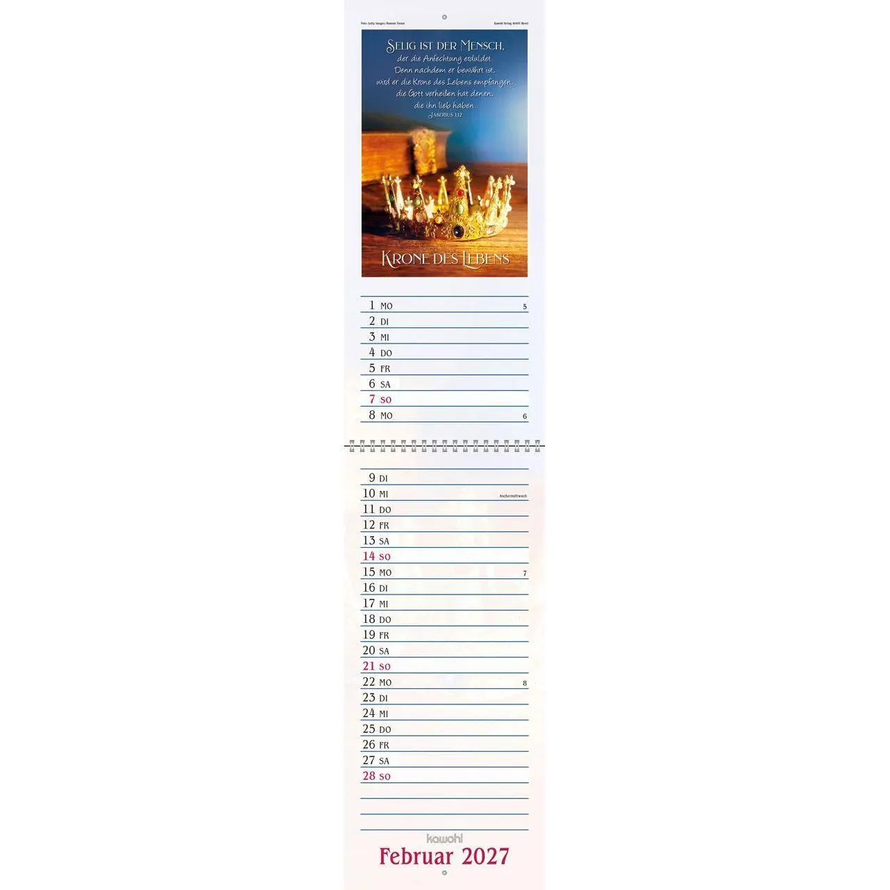 Bild: 9783754867075 | Das will ich mir schreiben in Herz und Sinn 2027 | Kalender | 14 S.