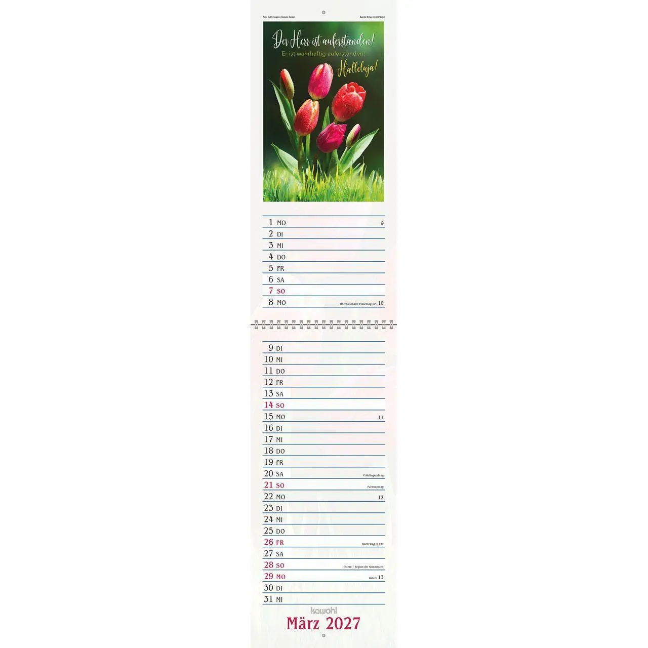 Bild: 9783754867075 | Das will ich mir schreiben in Herz und Sinn 2027 | Kalender | 14 S.