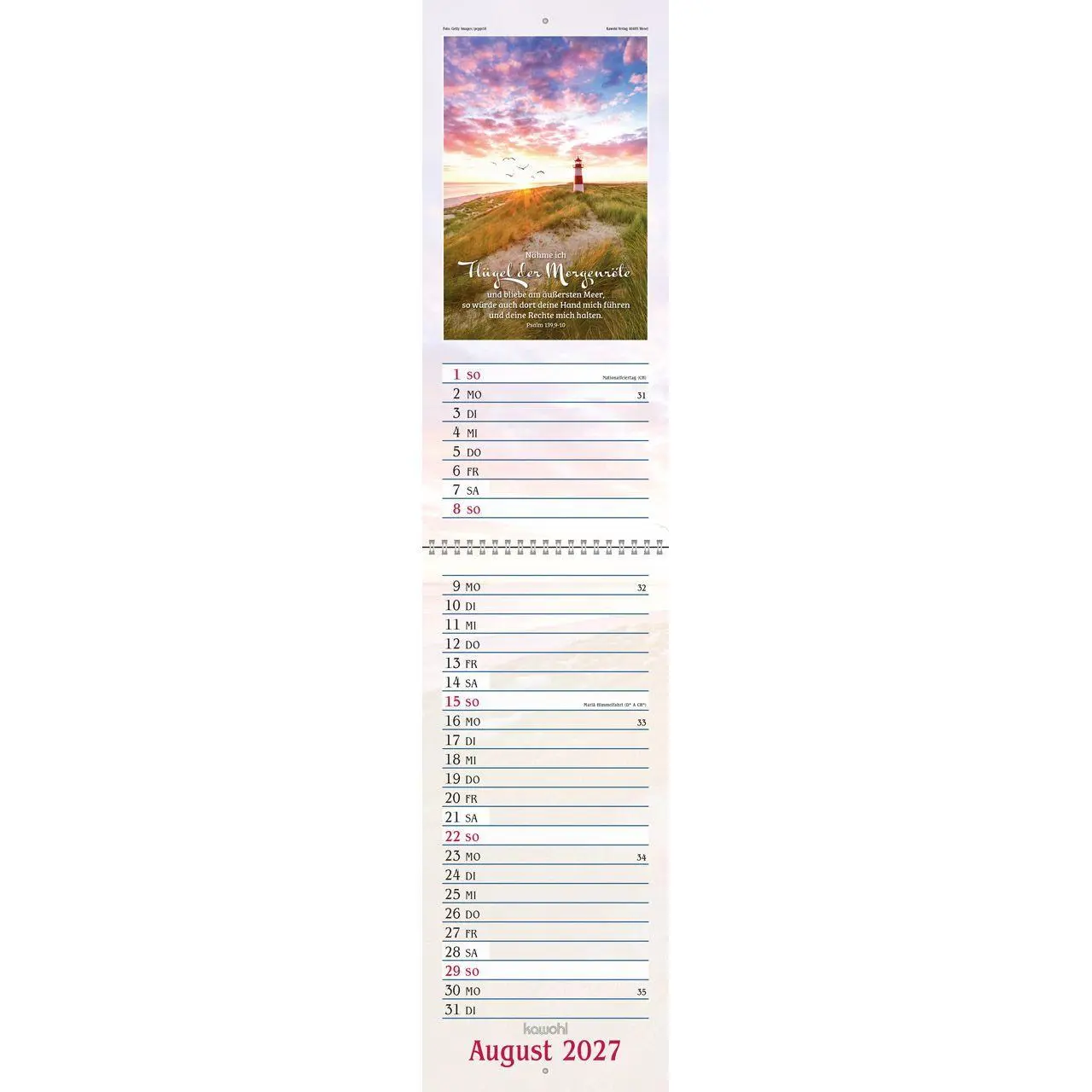 Bild: 9783754867075 | Das will ich mir schreiben in Herz und Sinn 2027 | Kalender | 14 S.
