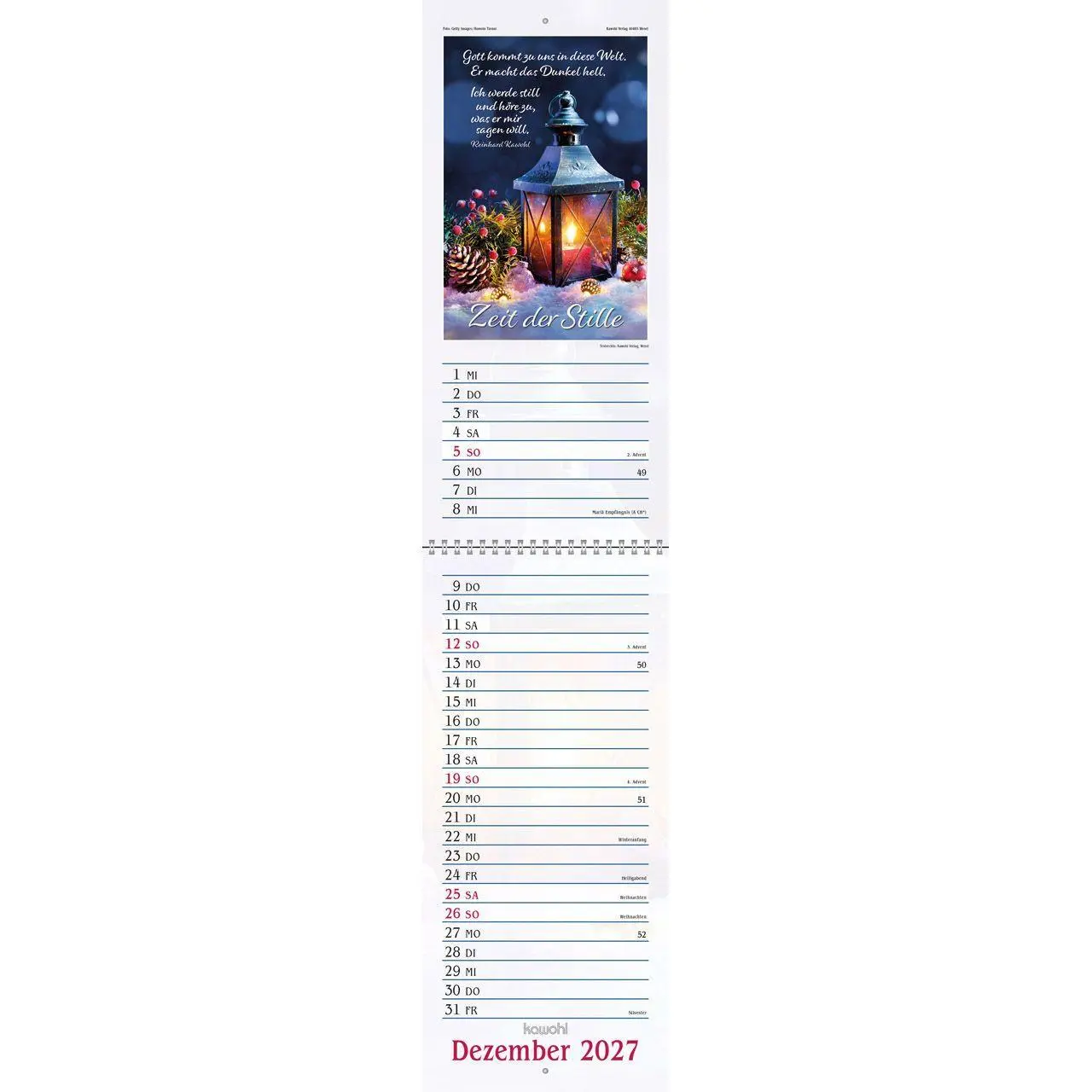 Bild: 9783754867075 | Das will ich mir schreiben in Herz und Sinn 2027 | Kalender | 14 S.