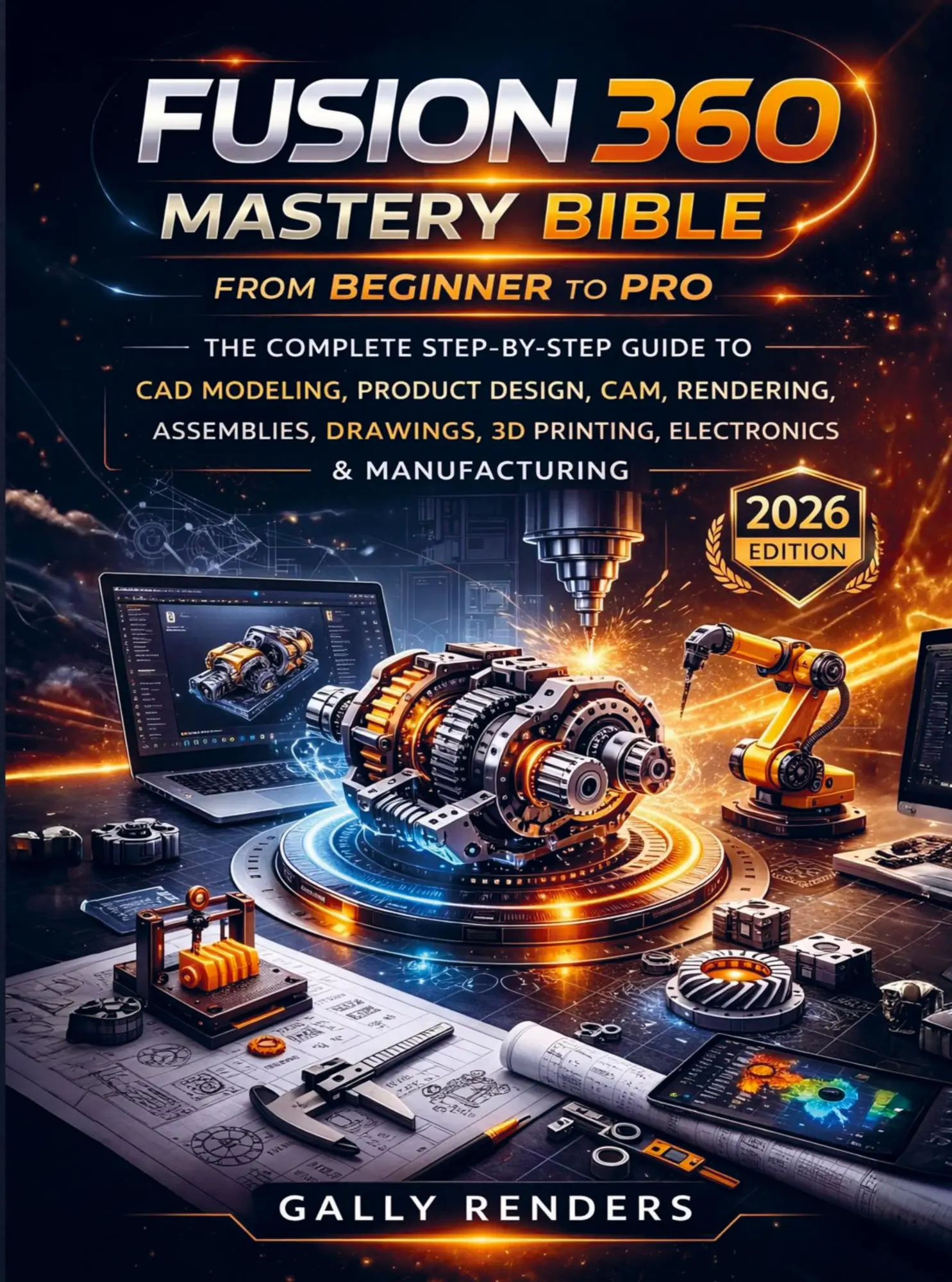 Cover: 9789403877075 | Fusion 360 Mastery Bible From Beginner to Pro | Gally Renders | Buch