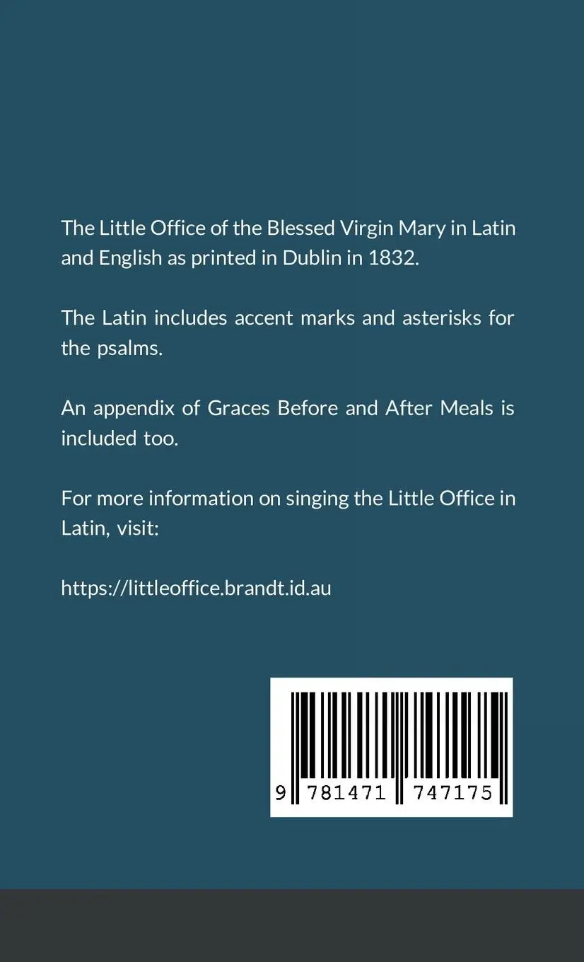 Rückseite: 9781471747175 | Officium Parvum Beatae Virginis Mariae with English Translation...