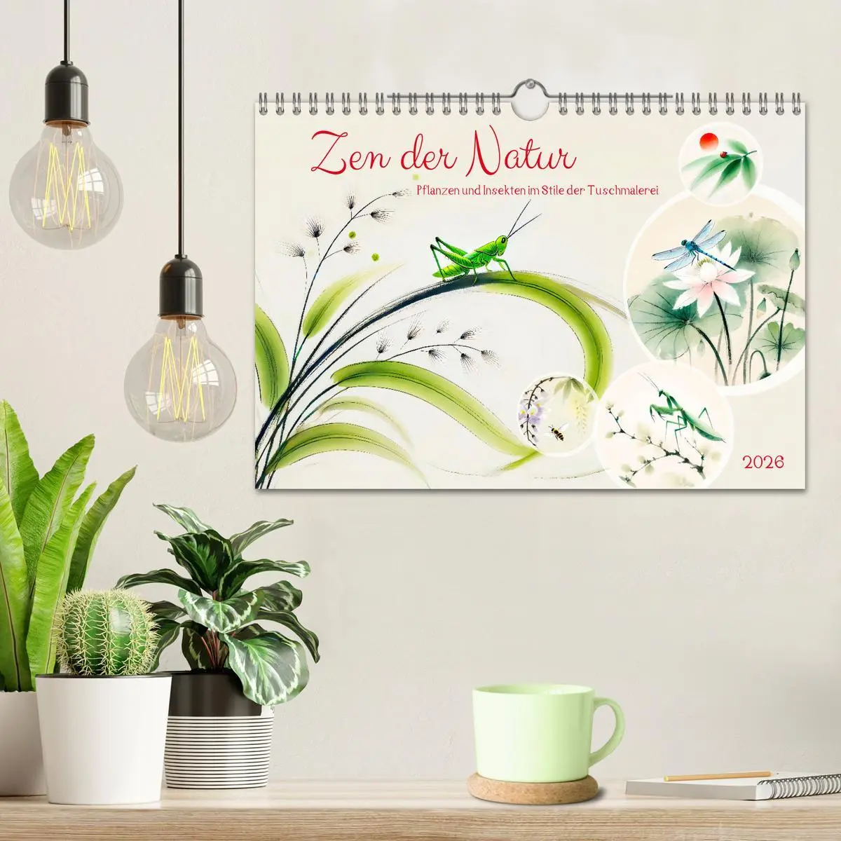 Bild: 9783457307175 | Zen der Natur - Pflanzen und Insekten im Stile der Tuschmalerei...